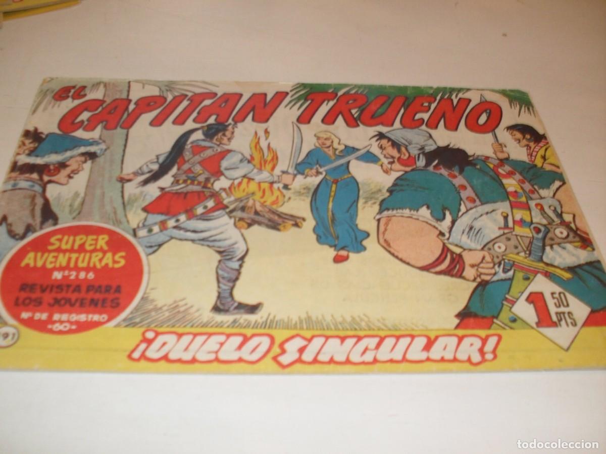 Tebeos: EL CAPITAN TRUENO,(ORIGINAL) N&ordm; 191,EN INTERIOR PUBLICIDAD LOS 10 MANDAMIENTOS,DE 618.BRUGUERA,1956