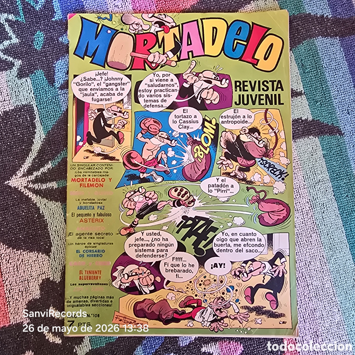 Tebeos: MORTADELO, REVISTA JUVENIL 108 (A&Ntilde;O III) (BRUGUERA)