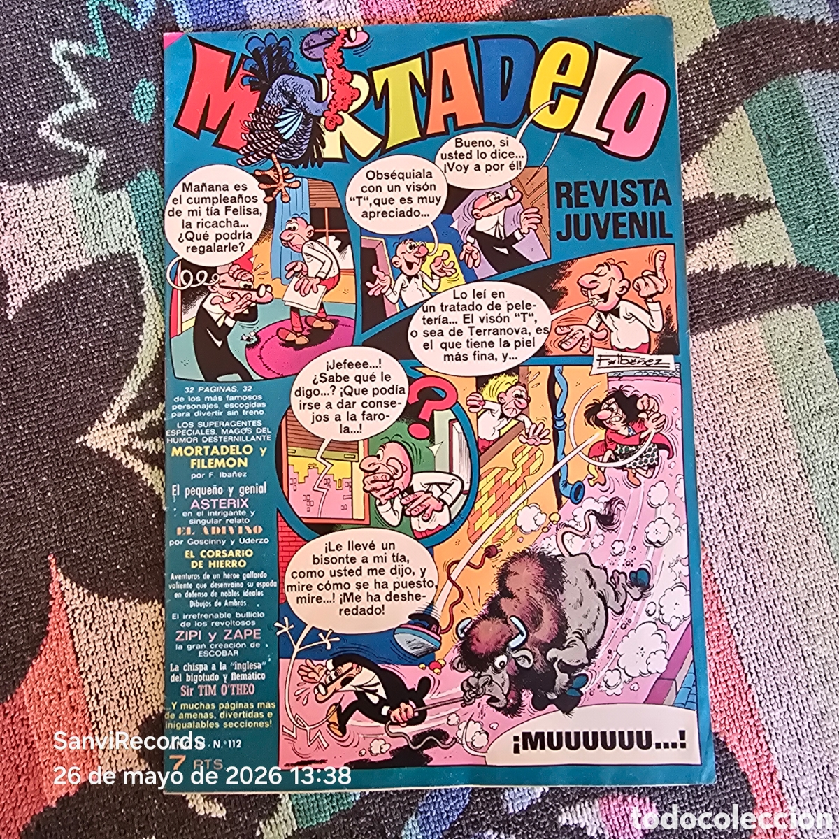 Tebeos: MORTADELO, REVISTA JUVENIL 112 (A&Ntilde;O IV) (BRUGUERA)