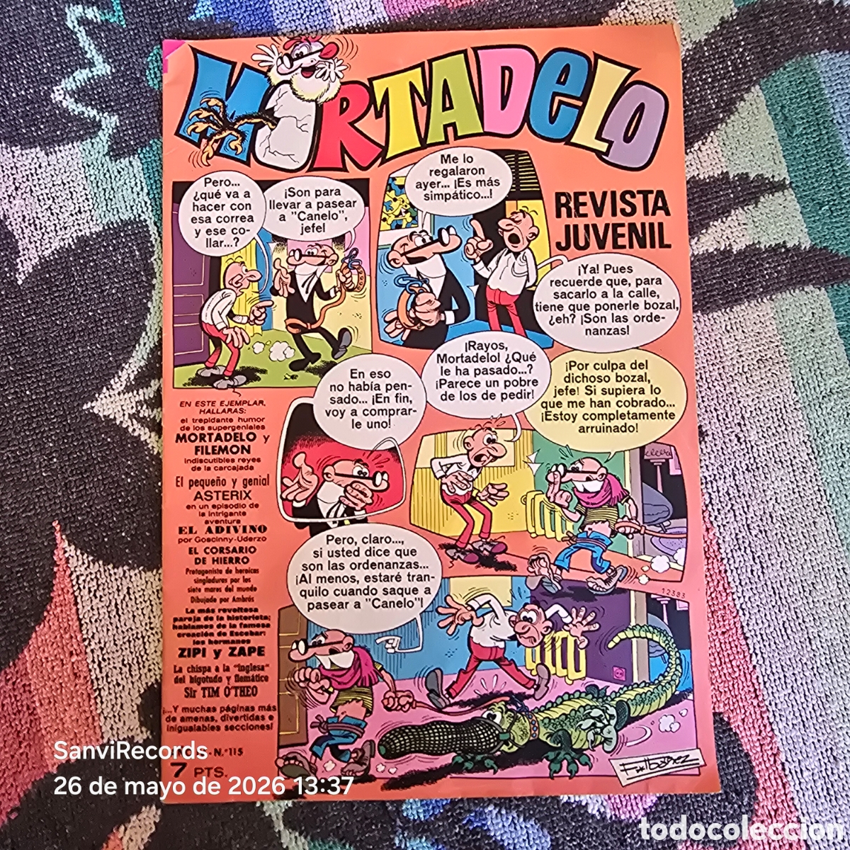 Tebeos: MORTADELO, REVISTA JUVENIL 115 (A&Ntilde;O IV) (BRUGUERA)