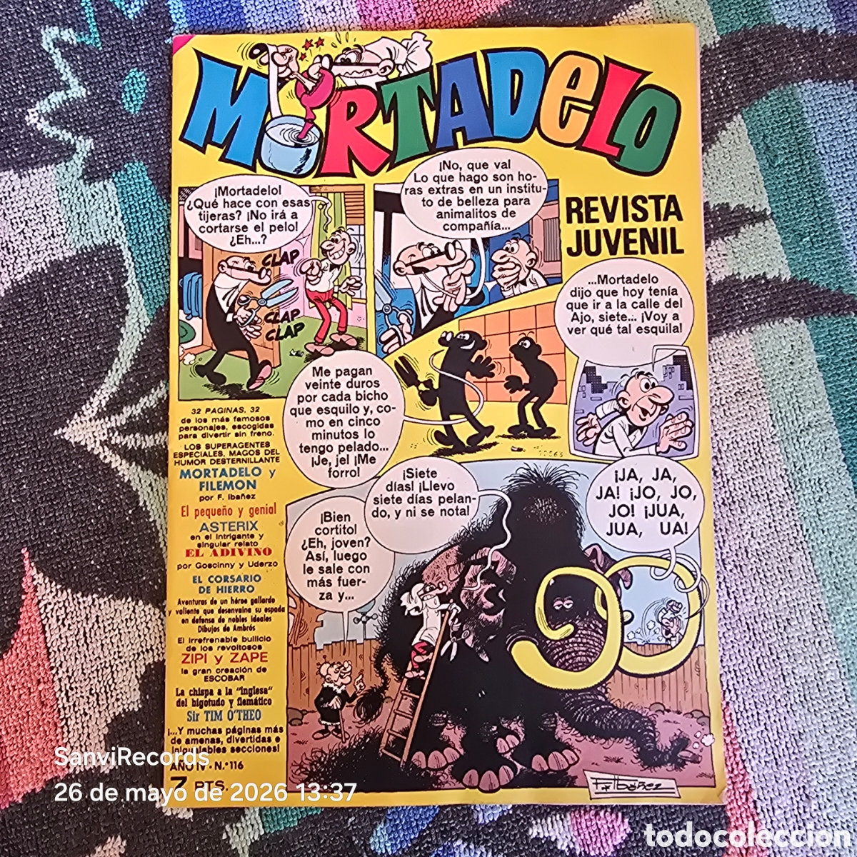 Tebeos: MORTADELO, REVISTA JUVENIL 116 (A&Ntilde;O IV) (BRUGUERA)