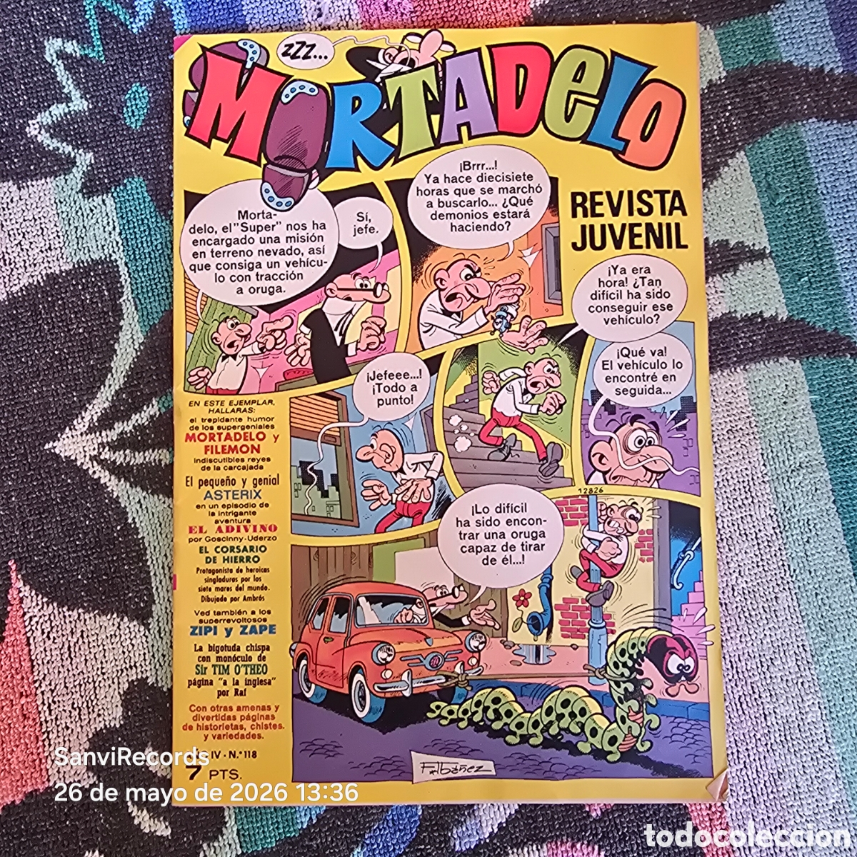 Tebeos: MORTADELO, REVISTA JUVENIL 118 (A&Ntilde;O IV) (BRUGUERA)