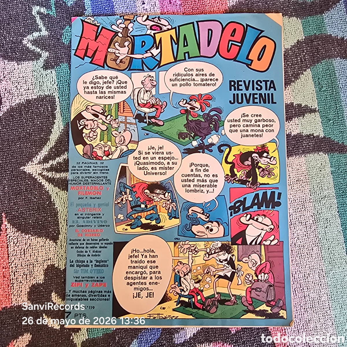 Tebeos: MORTADELO, REVISTA JUVENIL 119 (A&Ntilde;O IV) (BRUGUERA)