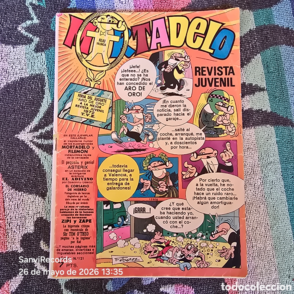 Tebeos: MORTADELO, REVISTA JUVENIL 121 (A&Ntilde;O IV) (BRUGUERA)