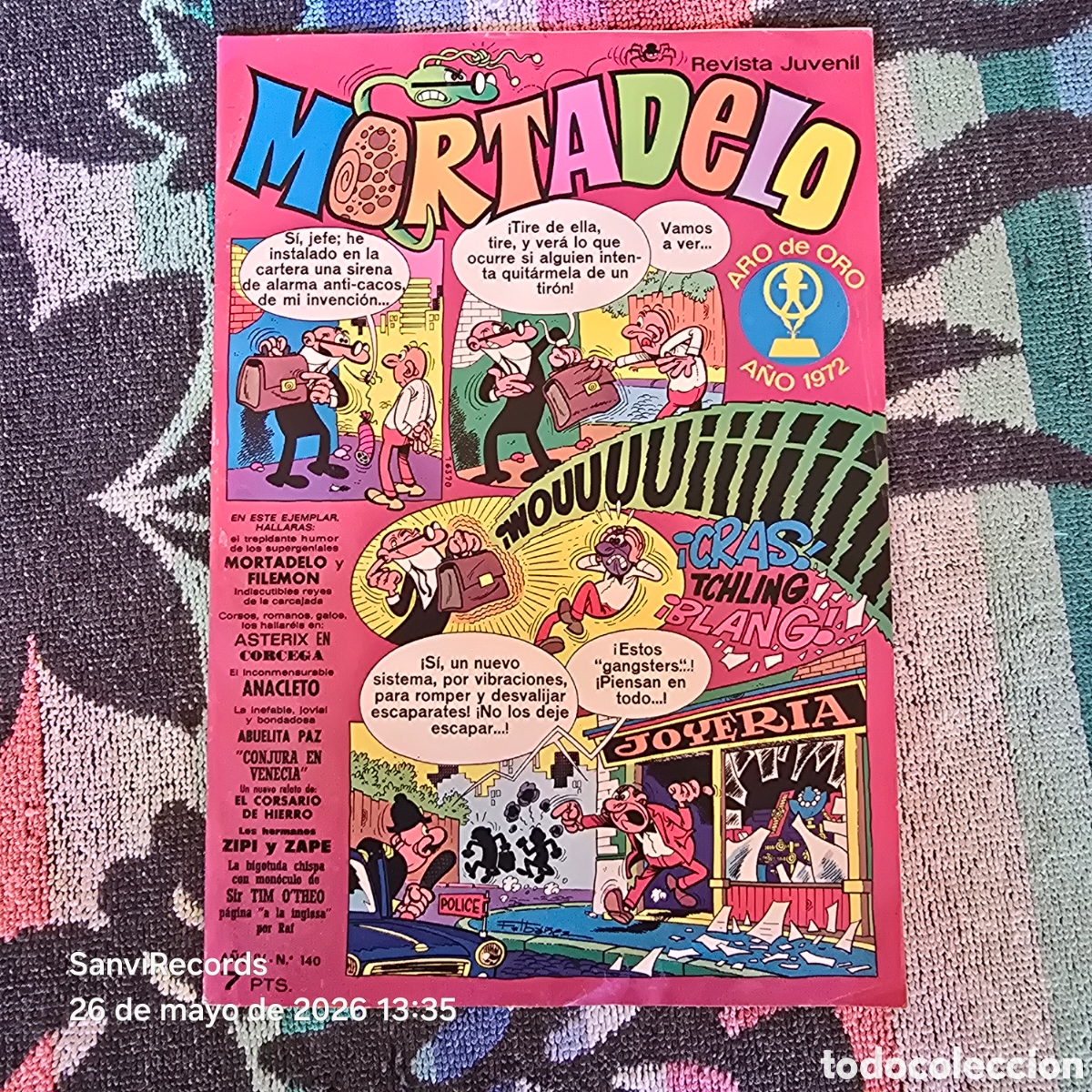Tebeos: MORTADELO, REVISTA JUVENIL 140 (A&Ntilde;O IV) (BRUGUERA)