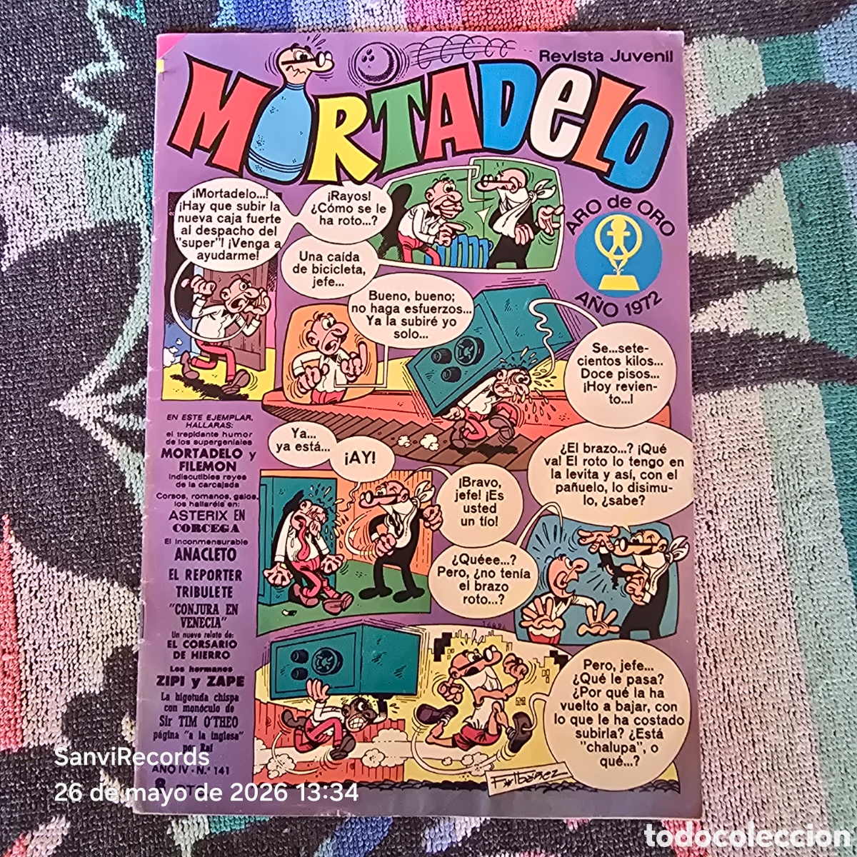 Tebeos: MORTADELO, REVISTA JUVENIL 141 (A&Ntilde;O IV) (BRUGUERA)