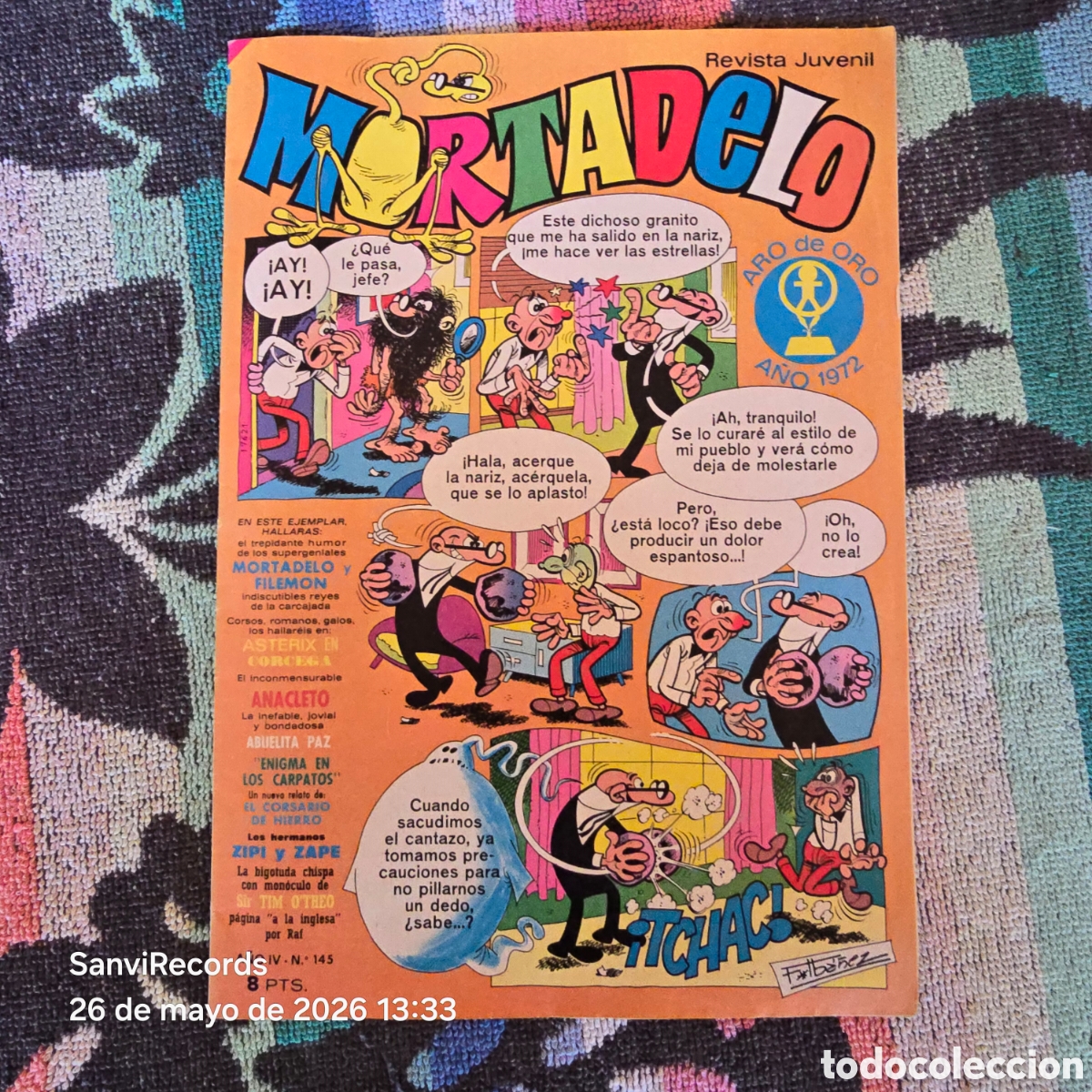Tebeos: MORTADELO, REVISTA JUVENIL 145 (A&Ntilde;O IV) (BRUGUERA)