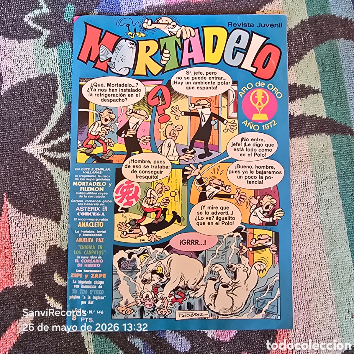 Tebeos: MORTADELO, REVISTA JUVENIL 146 (A&Ntilde;O IV) (BRUGUERA)