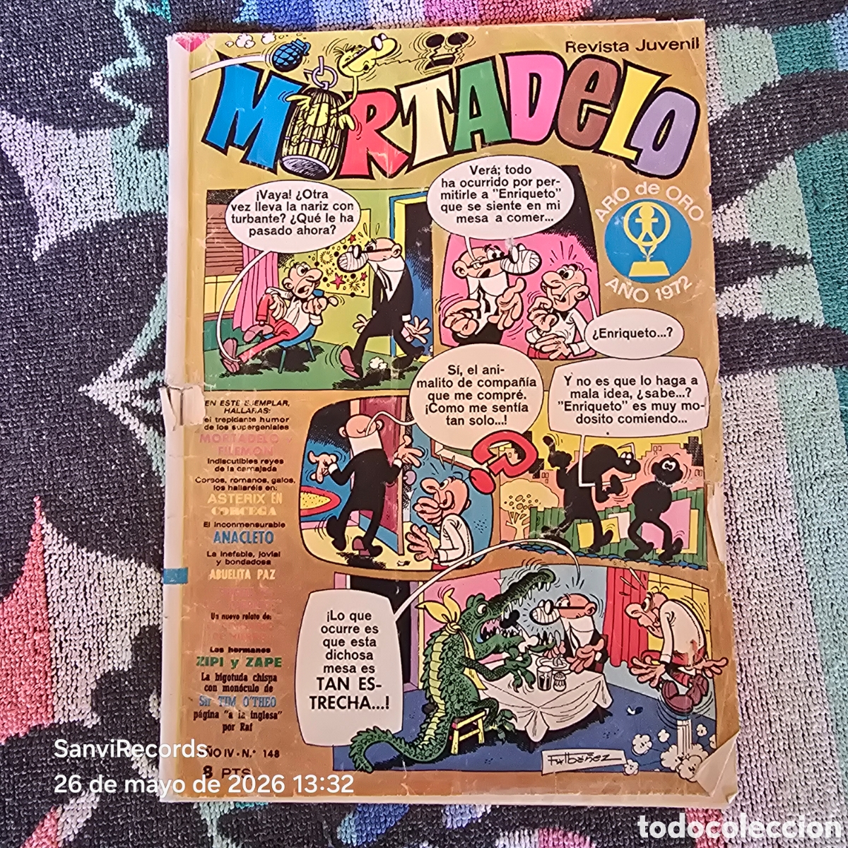 Tebeos: MORTADELO, REVISTA JUVENIL 148 (A&Ntilde;O IV) (BRUGUERA)