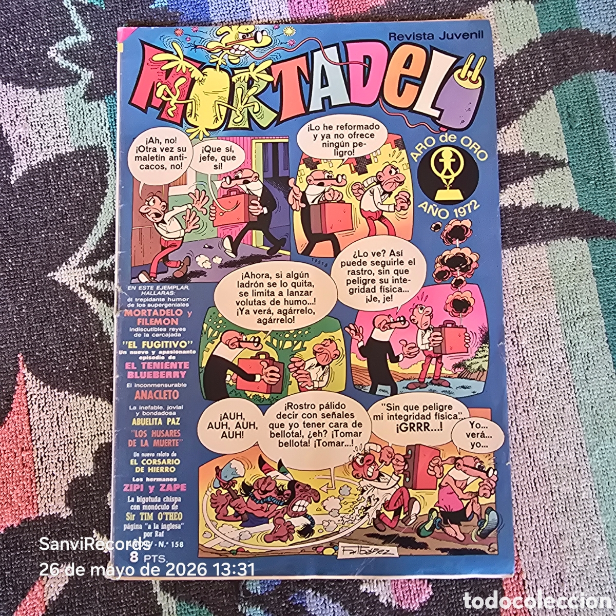 Tebeos: MORTADELO, REVISTA JUVENIL 158 (A&Ntilde;O IV) (BRUGUERA)