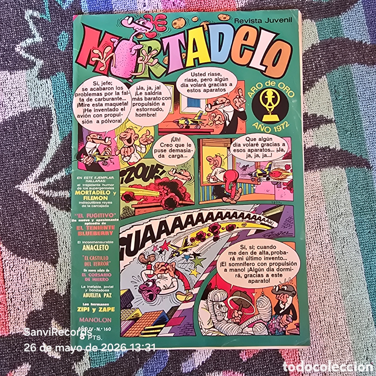 Tebeos: MORTADELO, REVISTA JUVENIL 160 (A&Ntilde;O IV) (BRUGUERA)