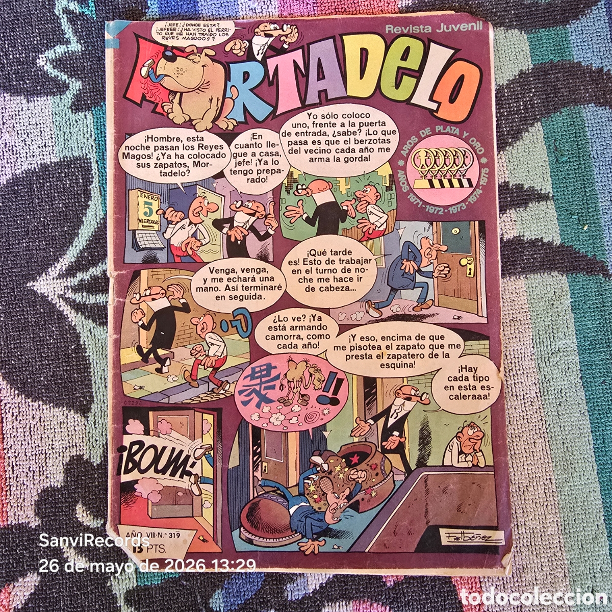 Tebeos: MORTADELO, REVISTA JUVENIL 319 (A&Ntilde;O VIII) (BRUGUERA)