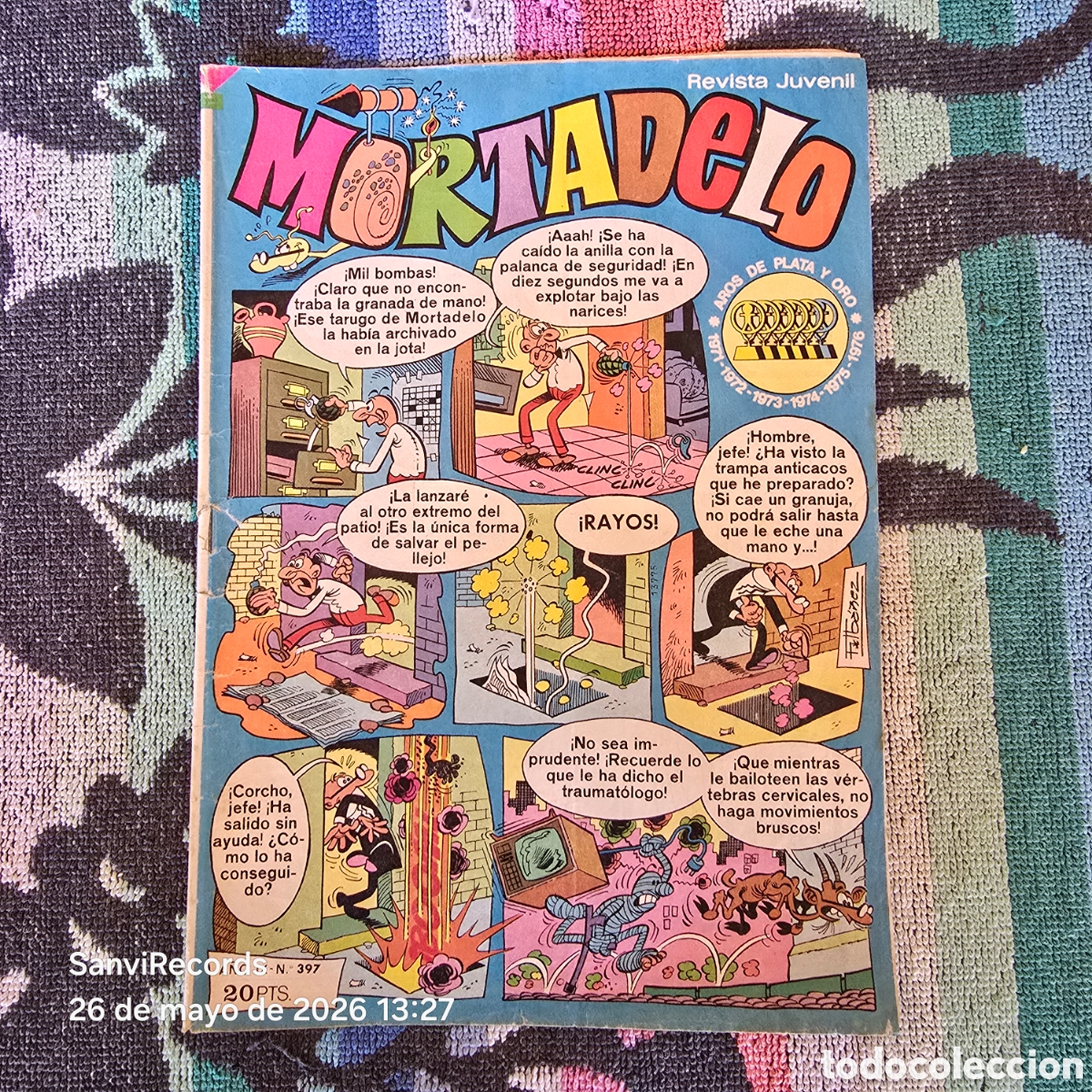 Tebeos: MORTADELO, REVISTA JUVENIL 397 (A&Ntilde;O IX) (BRUGUERA)