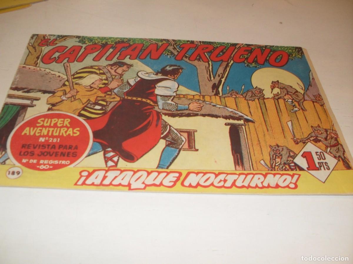 Tebeos: EL CAPITAN TRUENO,(ORIGINAL) N&ordm; 189,DENTRO PUBLICIDAD DEL COSACO VERDE,DE 618.BRUGUERA,1956