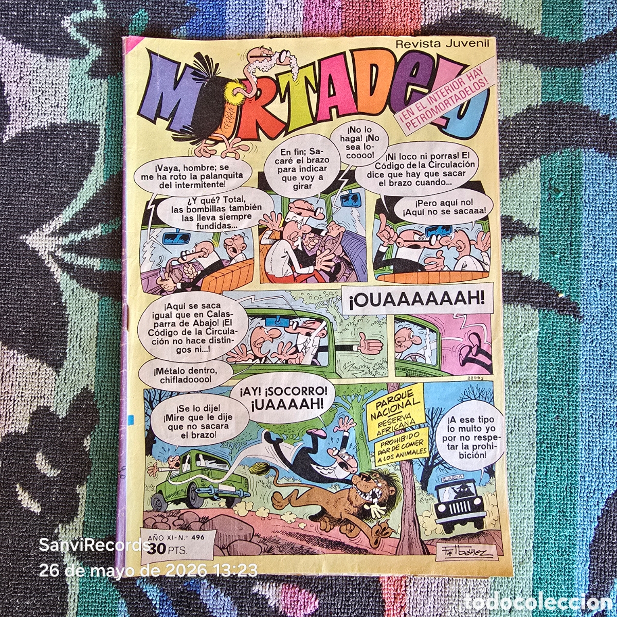 Tebeos: MORTADELO, REVISTA JUVENIL 496 (A&Ntilde;O XI) (BRUGUERA)