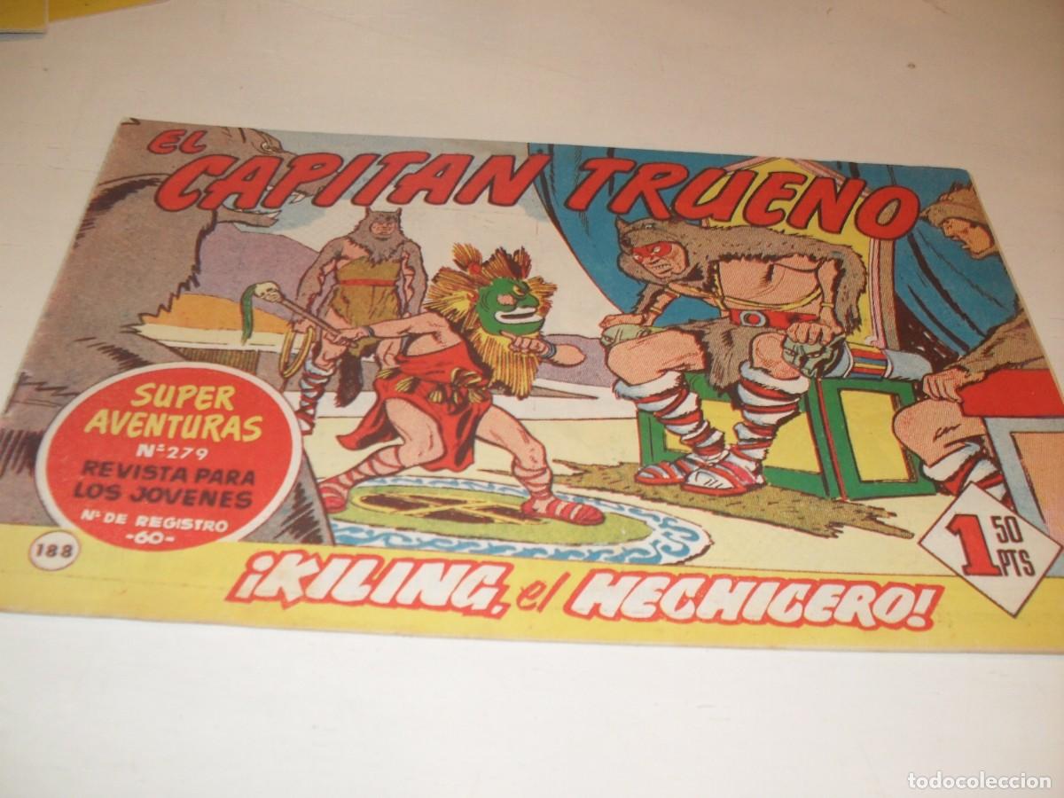 Tebeos: EL CAPITAN TRUENO,(ORIGINAL) N&ordm; 188,DENTRO PUBLICIDAD DEL COSACO VERDE,DE 618.BRUGUERA,1956