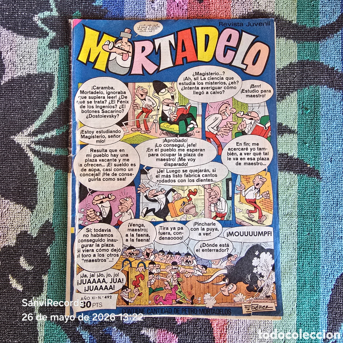 Tebeos: MORTADELO, REVISTA JUVENIL 492 (A&Ntilde;O XI) (BRUGUERA)