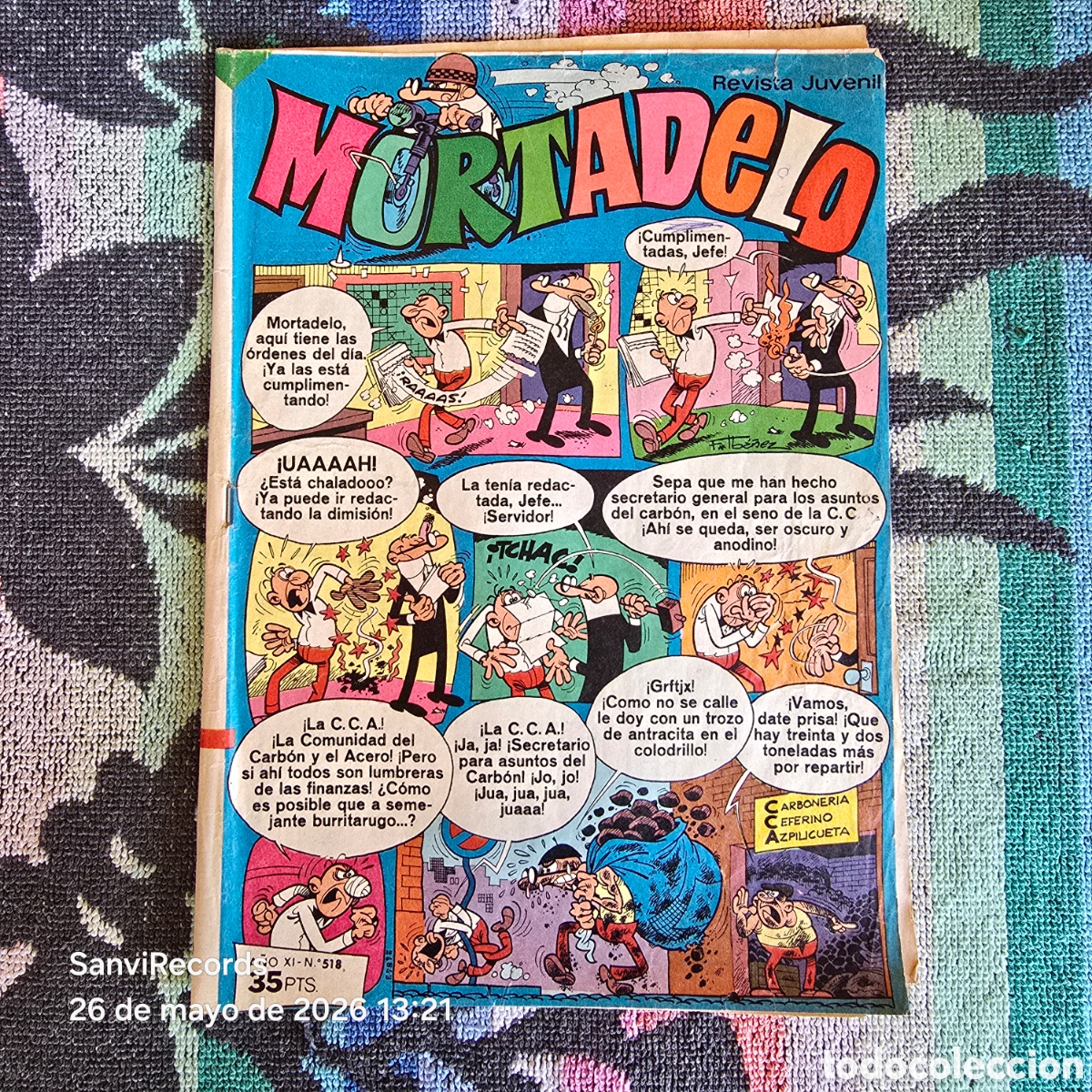 Tebeos: MORTADELO, REVISTA JUVENIL 518 (A&Ntilde;O XI) (BRUGUERA)