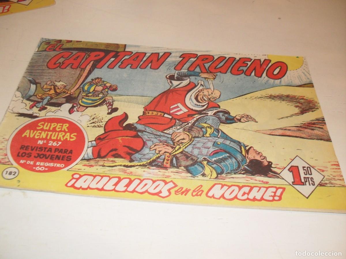 Tebeos: EL CAPITAN TRUENO,(ORIGINAL) N&ordm; 182,AULLIDOS EN LA NOCHE,DE V.MORA,DE 618.BRUGUERA,1956