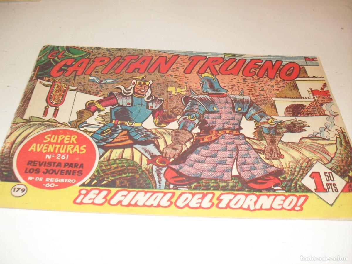 Tebeos: EL CAPITAN TRUENO,(ORIGINAL) N&ordm; 179,DENTRO PUBLICIDAD DEL CAMPEON,DE 618.BRUGUERA,1956