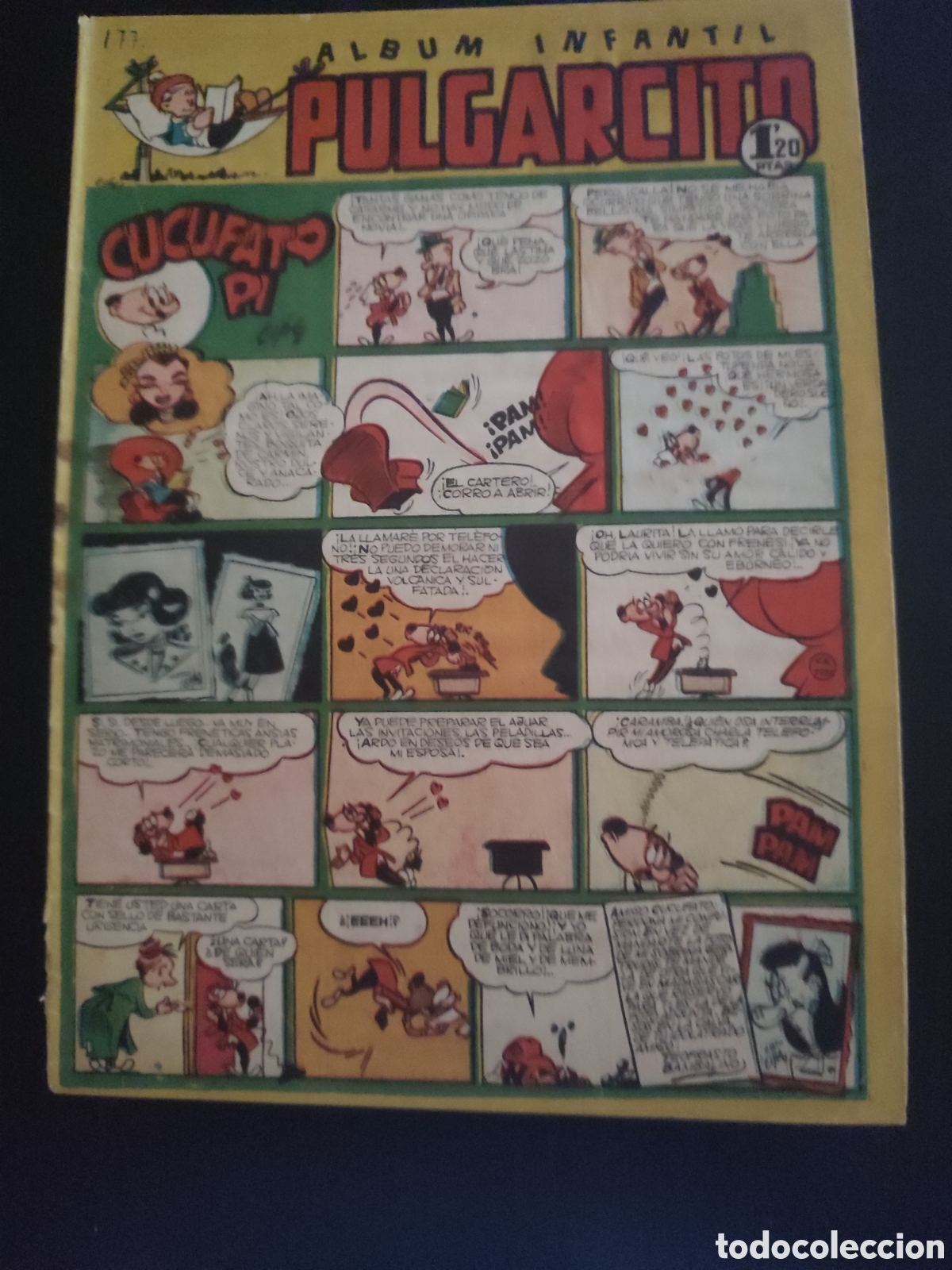 Tebeos: PULGARCITO &Aacute;LBUM INFANTIL N&ordm; 177 ORIGINAL. EDITORIAL BRUGUERA. 1,20 PTS
