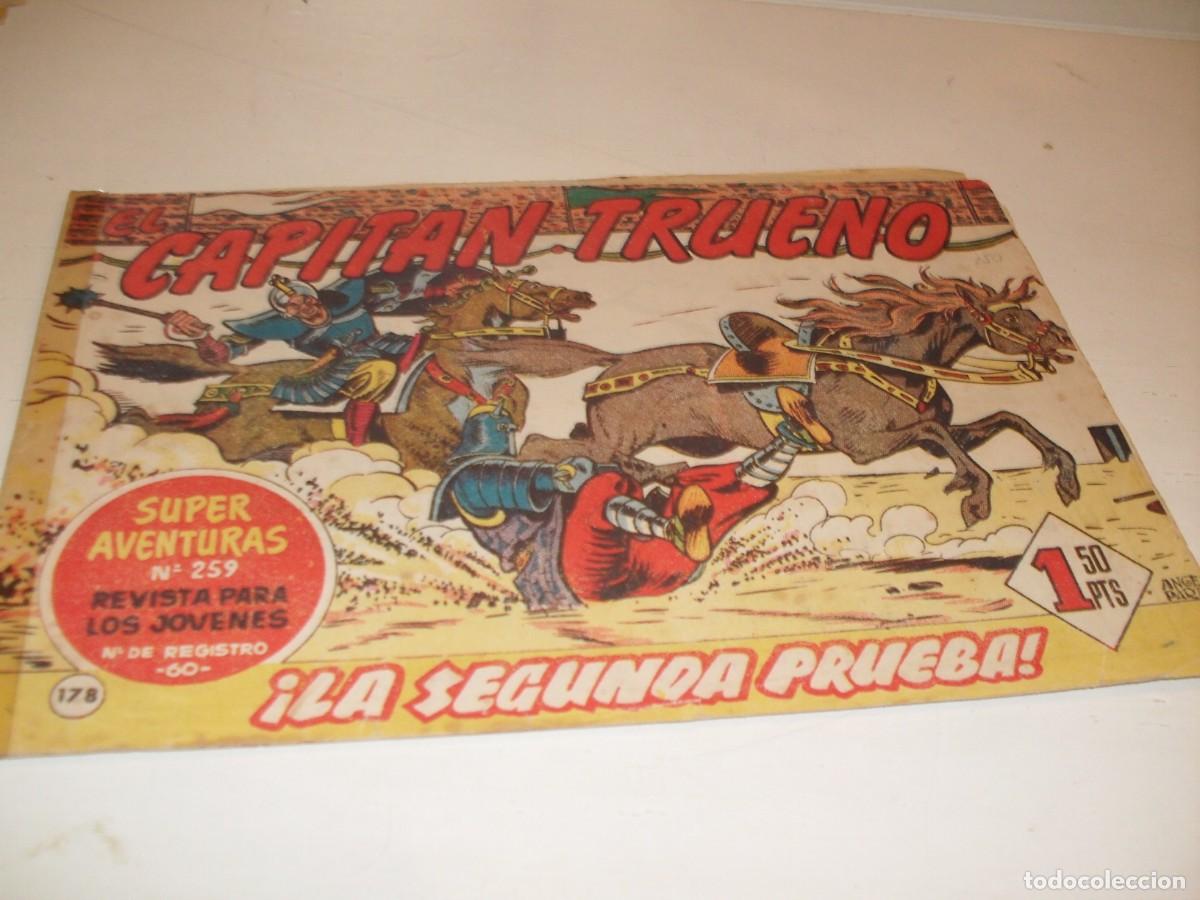 Tebeos: EL CAPITAN TRUENO,(ORIGINAL) N&ordm; 178,DENTRO PUBLICIDAD DEL CAMPEON,DE 618.BRUGUERA,1956