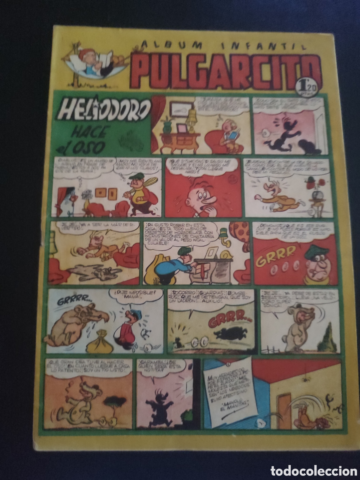 Tebeos: PULGARCITO &Aacute;LBUM INFANTIL N&ordm; 182 ORIGINAL. EDITORIAL BRUGUERA. 1,20 PTS