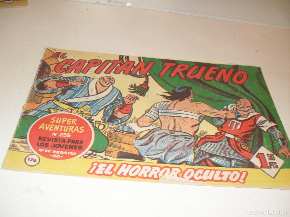 Tebeos: EL CAPITAN TRUENO,(ORIGINAL) N&ordm; 176,EL HORROR OCULTO,DE V.MORA,DE 618.BRUGUERA,1956