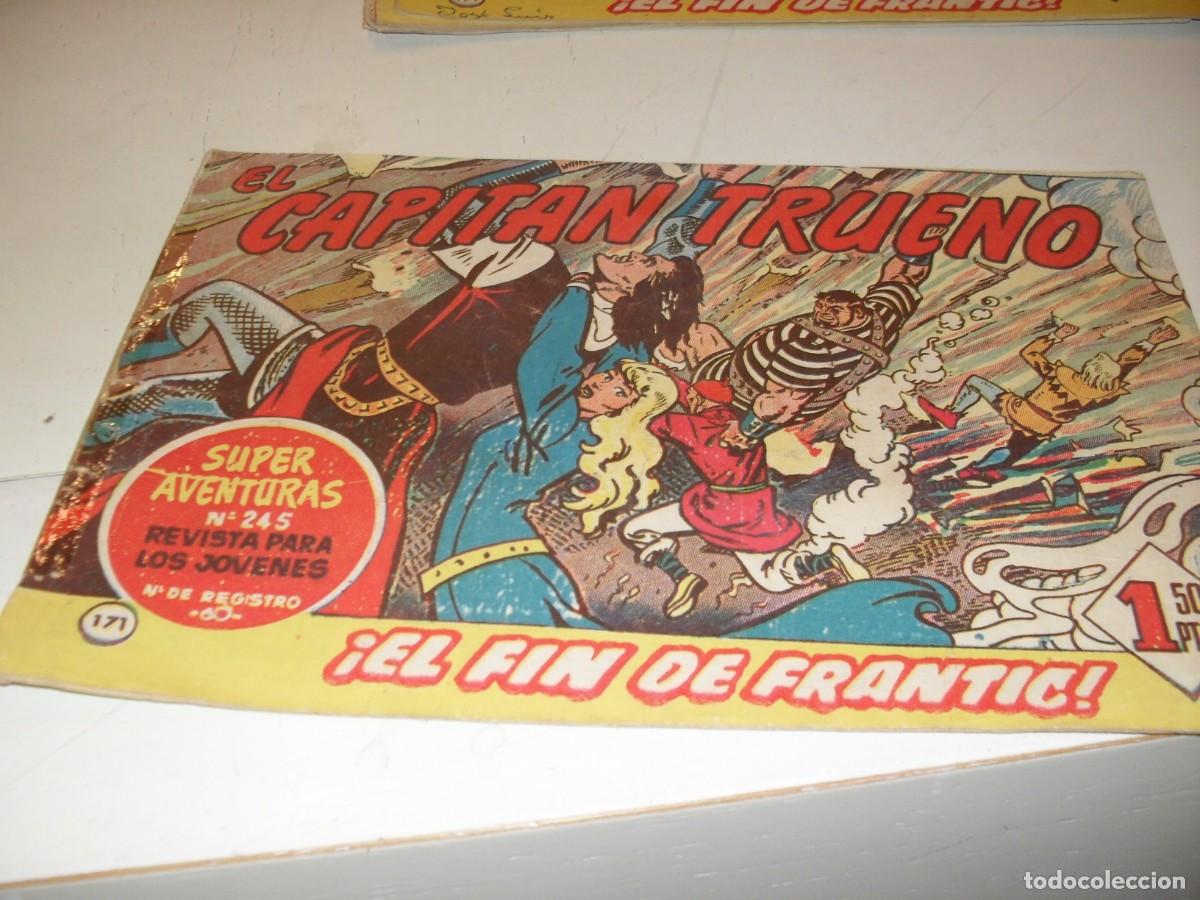Tebeos: EL CAPITAN TRUENO,(ORIGINAL) N&ordm; 171,EN CONTRAPORTADA ANUNCIO TRUENO EXTRA,DE 618.BRUGUERA,1956
