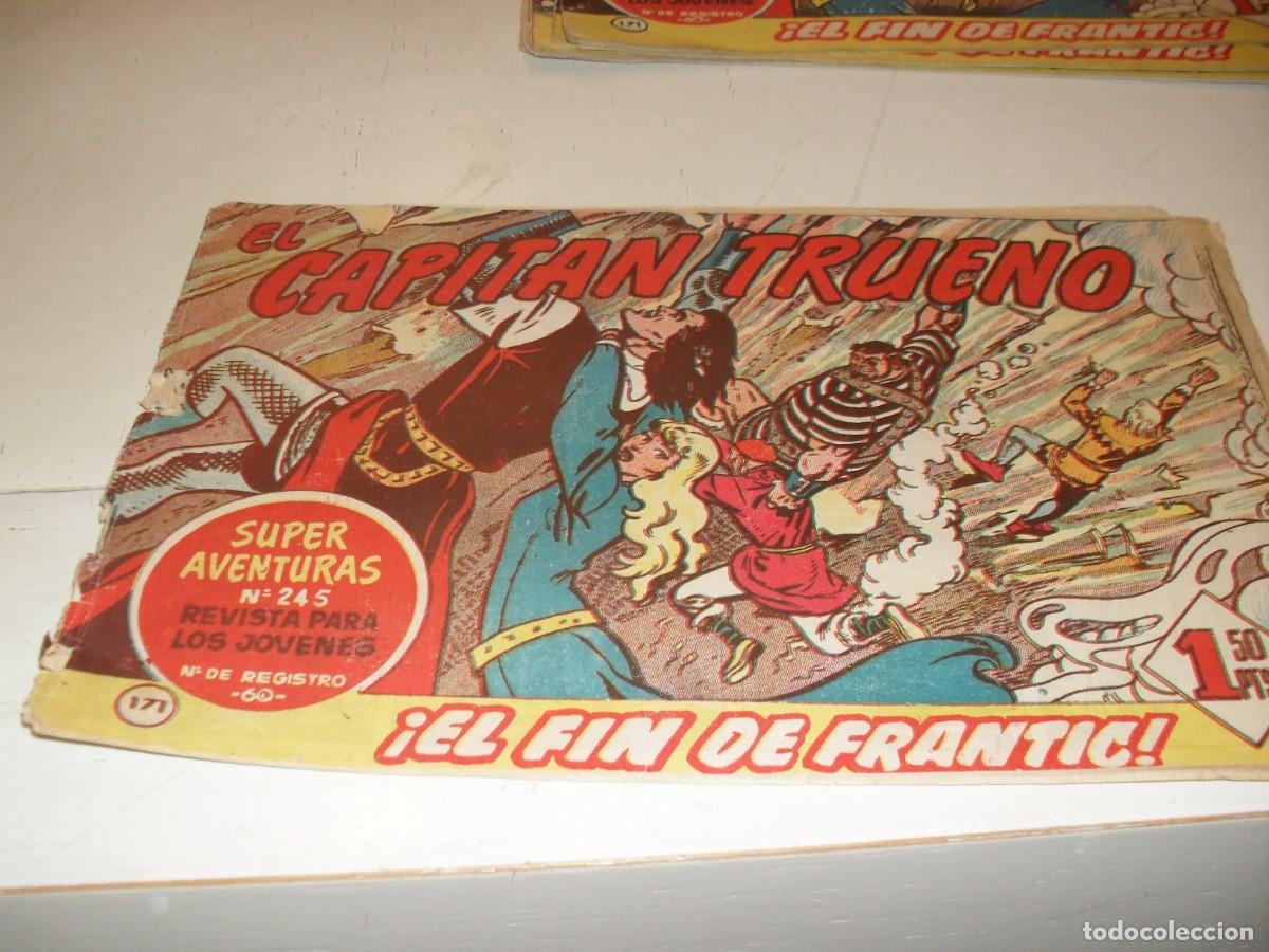 Tebeos: EL CAPITAN TRUENO,(ORIGINAL) N&ordm; 171,EN CONTRAPORTADA ANUNCIO TRUENO EXTRA,DE 618.BRUGUERA,1956