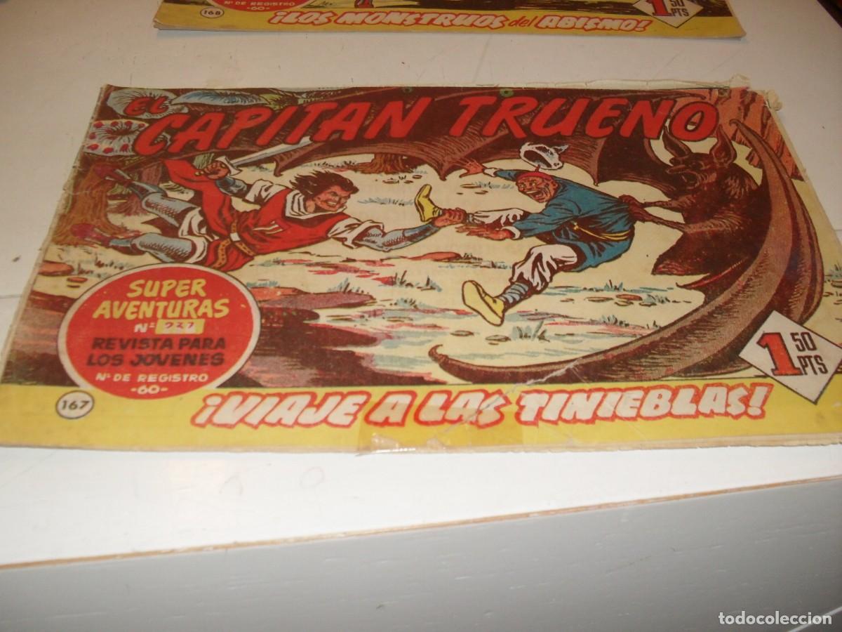 Tebeos: EL CAPITAN TRUENO,(ORIGINAL) N&ordm; 167,VIAJE A LAS TINIEBLAS,DE V.MORA,DE 618.BRUGUERA,1956