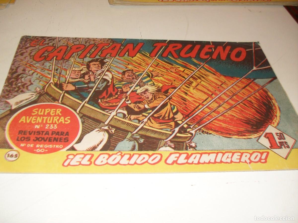 Tebeos: EL CAPITAN TRUENO,(ORIGINAL) N&ordm; 165,EL BOLIDO FLAMIGERO,DE V.MORA,DE 618.BRUGUERA,1956