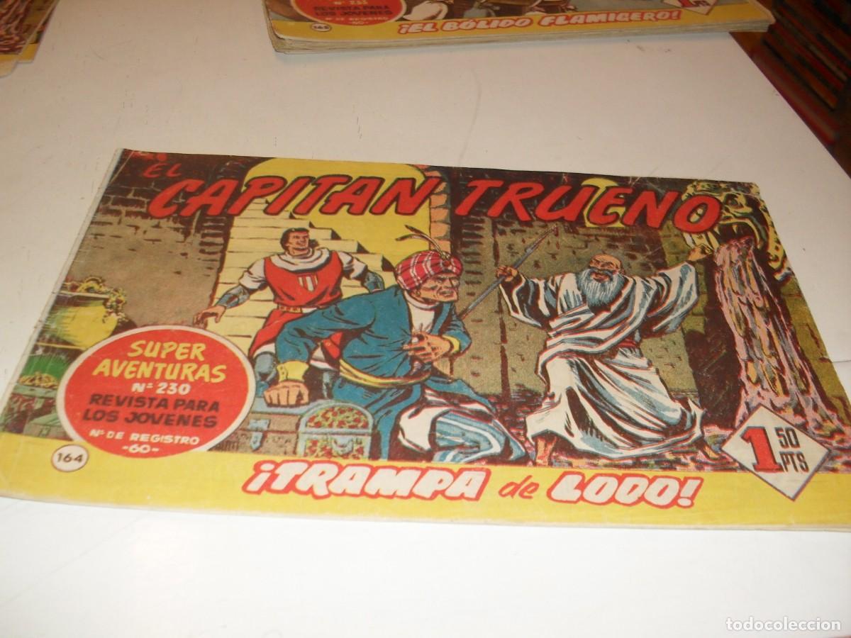 Tebeos: EL CAPITAN TRUENO,(ORIGINAL) N&ordm; 164,TRAMPA DE LODO,DE V.MORA,DE 618.BRUGUERA,1956