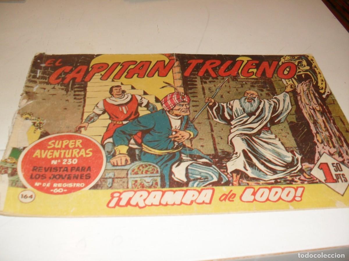 Tebeos: EL CAPITAN TRUENO,(ORIGINAL) N&ordm; 164,TRAMPA DE LODO,DE V.MORA,DE 618.BRUGUERA,1956