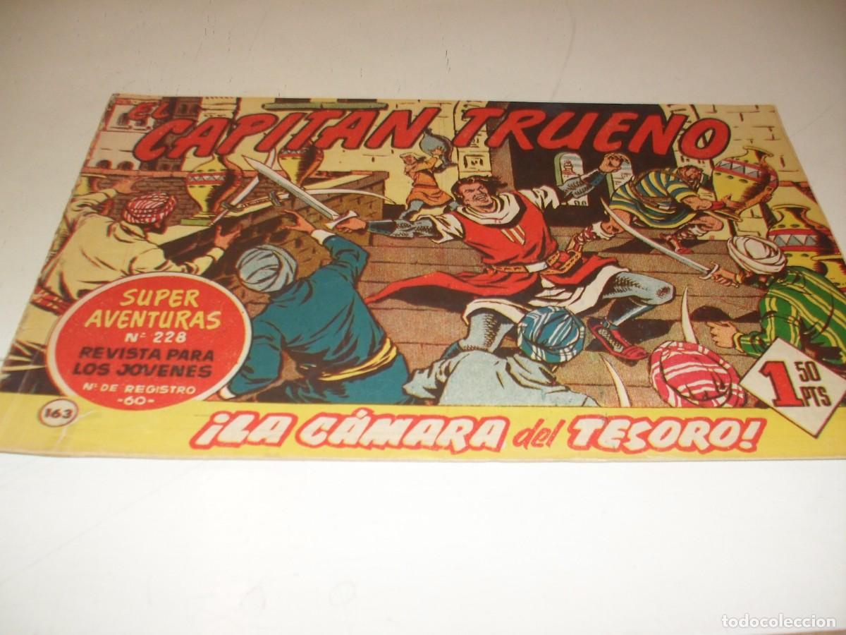 Tebeos: EL CAPITAN TRUENO,(ORIGINAL) N&ordm; 163,LA CAMARA DEL TERROR,DE V.MORA,DE 618.BRUGUERA,1956