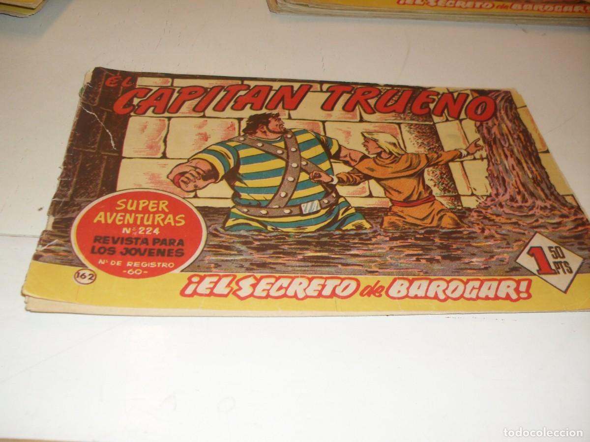 Tebeos: EL CAPITAN TRUENO,(ORIGINAL) N&ordm; 162,EL SECRETO DE BAROGAR,DE V.MORA,DE 618.BRUGUERA,1956