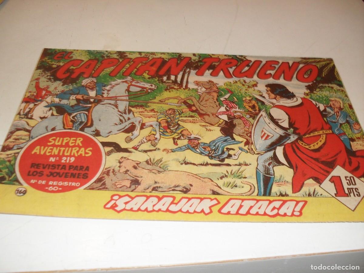 Tebeos: EL CAPITAN TRUENO,(ORIGINAL) N&ordm; 160,DENTRO PUBLICIDAD PULGARCITO,DE V.MORA,DE 618.BRUGUERA,1956