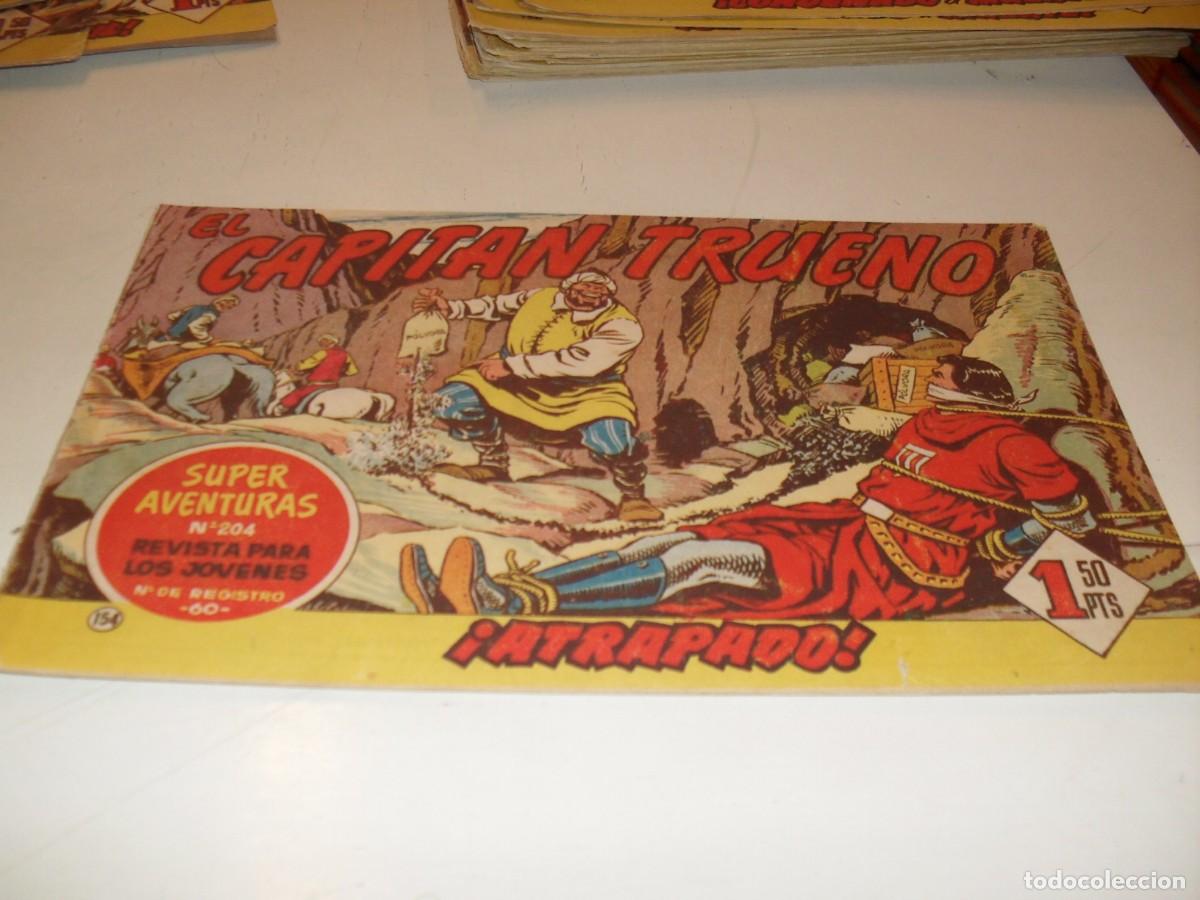 Tebeos: EL CAPITAN TRUENO,(ORIGINAL) N&ordm; 154,ATRAPADO&iexcl;&iexcl;,DE V.MORA,DE 618.BRUGUERA,1956