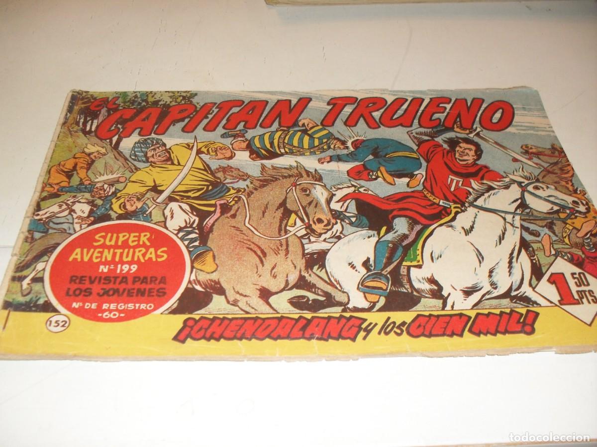 Tebeos: EL CAPITAN TRUENO,(ORIGINAL) N&ordm; 152,CHENDALANG Y LOS CIEN MIL&iexcl;&iexcl;,DE V.MORA,DE 618.BRUGUERA,1956