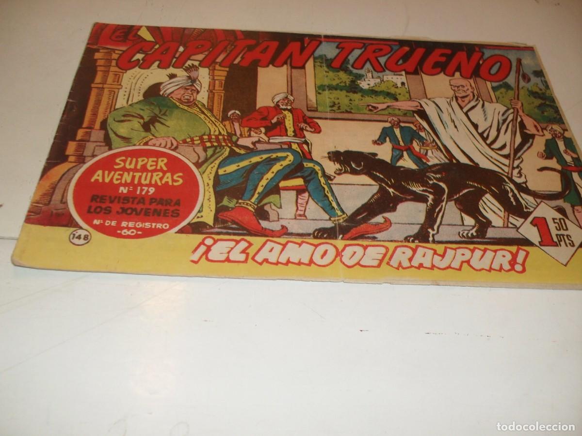 Tebeos: EL CAPITAN TRUENO,(ORIGINAL) N&ordm; 148,EL AMO DE RAJPUR&iexcl;&iexcl;,DE V.MORA,DE 618.BRUGUERA,1956