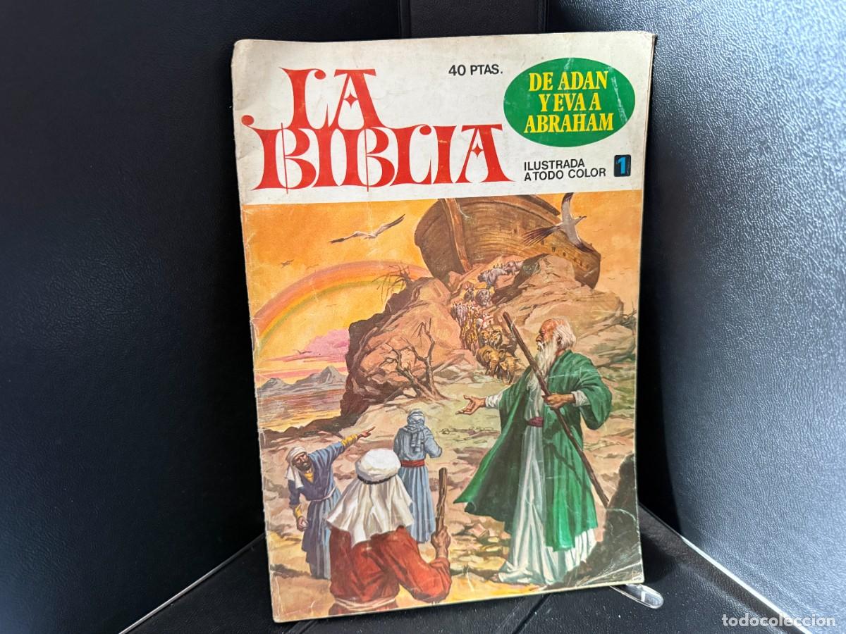 Tebeos: La Biblia n&ordm;1 &ndash; De Ad&aacute;n y Eva a Abraham &ndash; Bruguera &ndash; c&oacute;mic vintage ilustrado