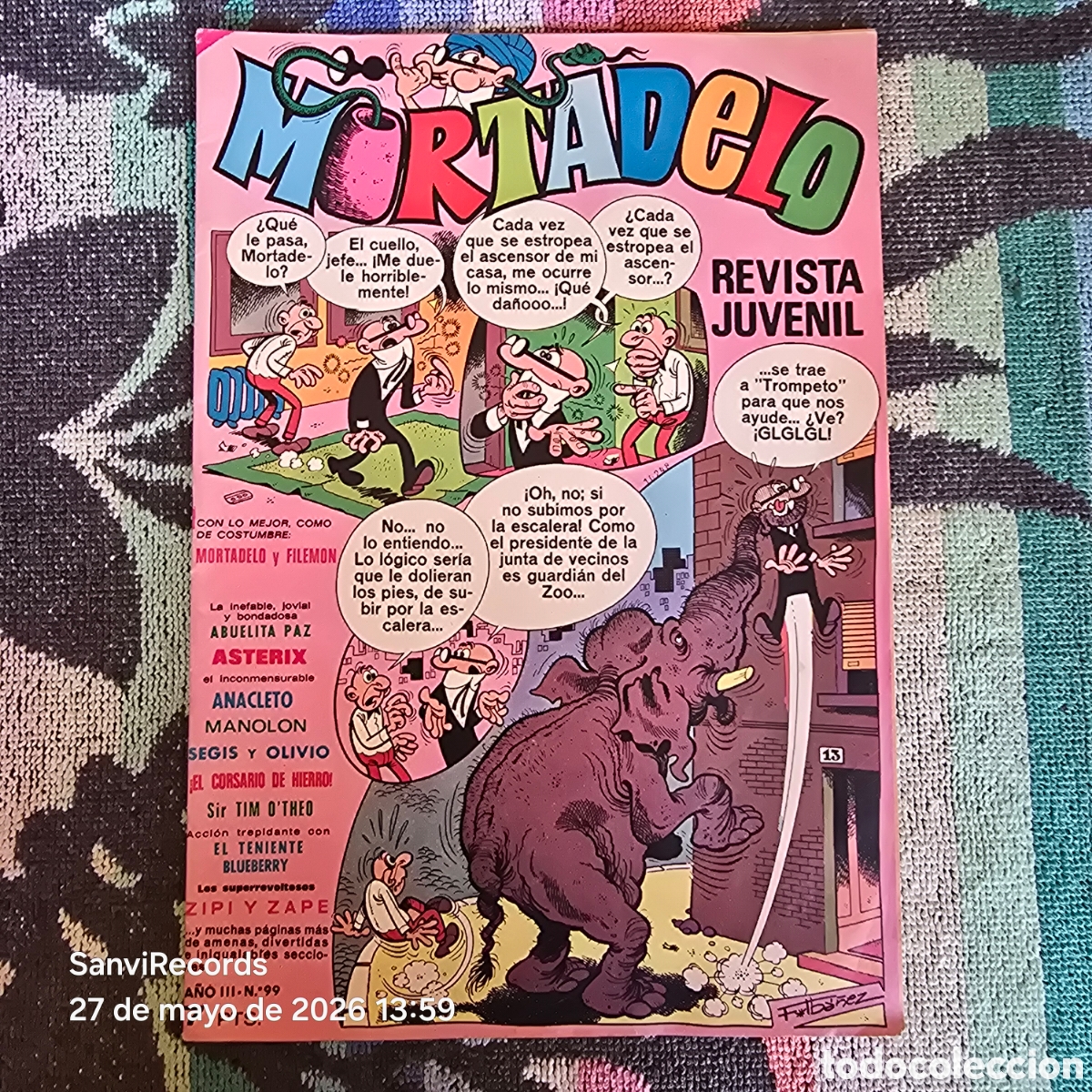 Tebeos: MORTADELO, REVISTA JUVENIL 99 (A&Ntilde;O III) (BRUGUERA)