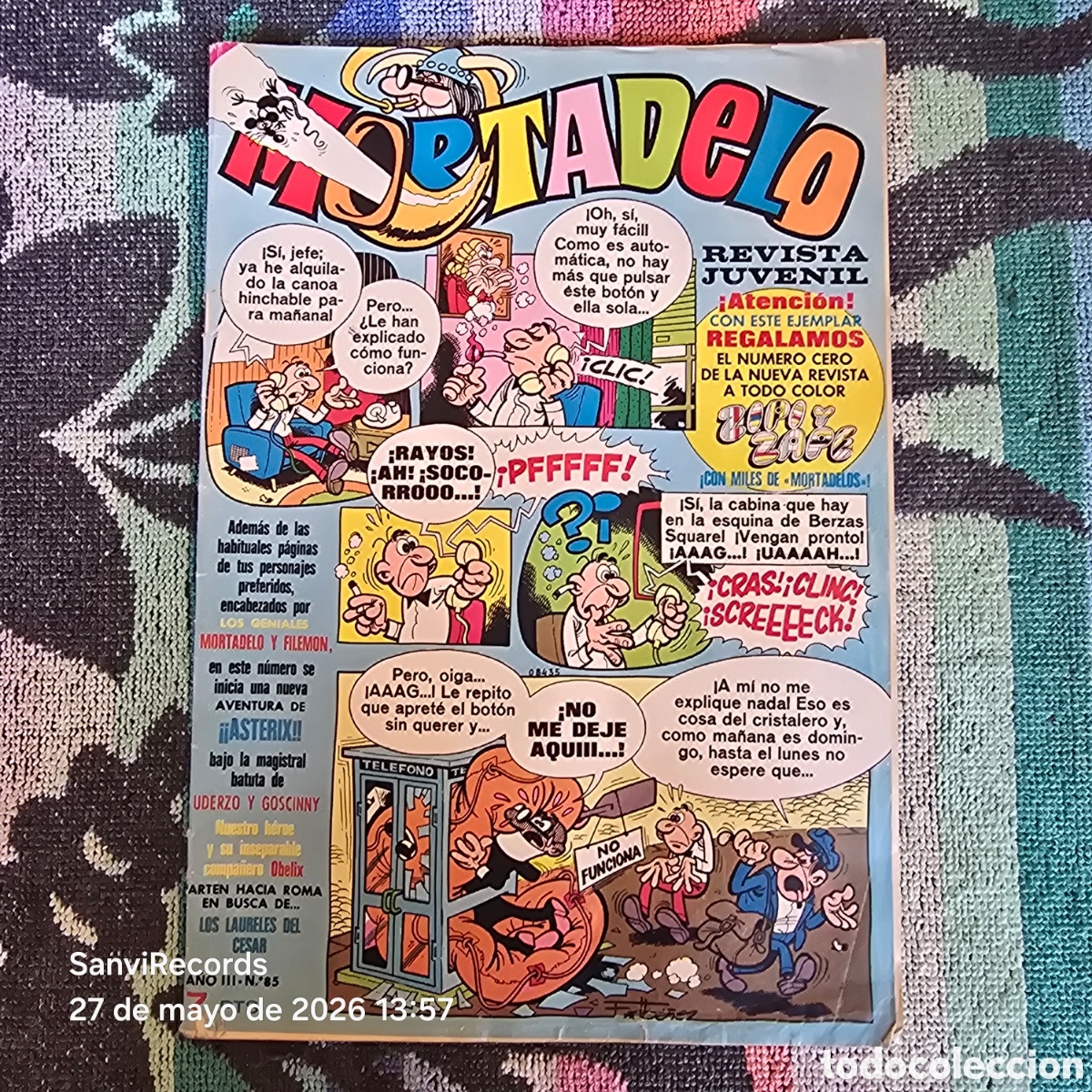 Tebeos: MORTADELO, REVISTA JUVENIL 85 (A&Ntilde;O III) (BRUGUERA)