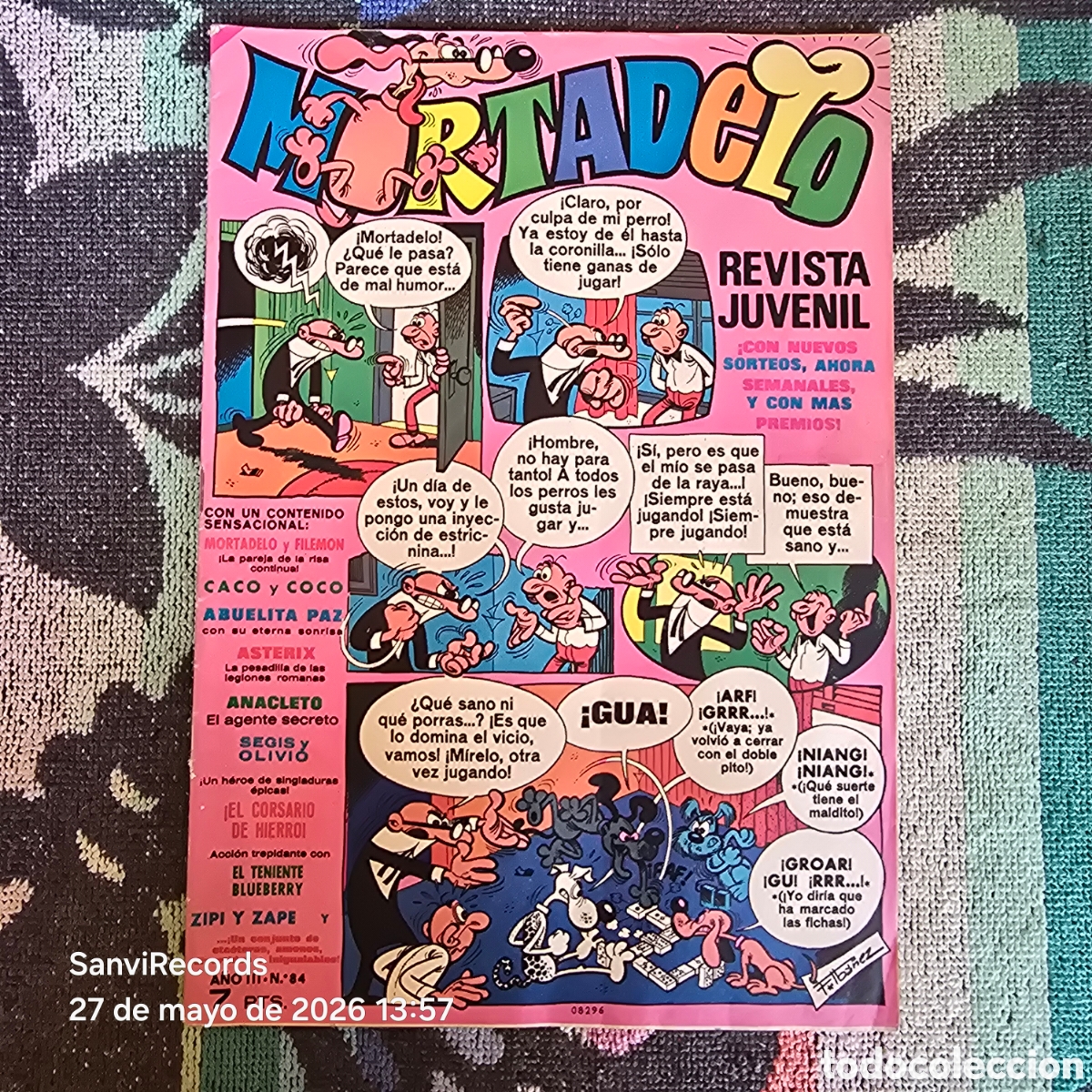 Tebeos: MORTADELO, REVISTA JUVENIL 84 (A&Ntilde;O III) (BRUGUERA)