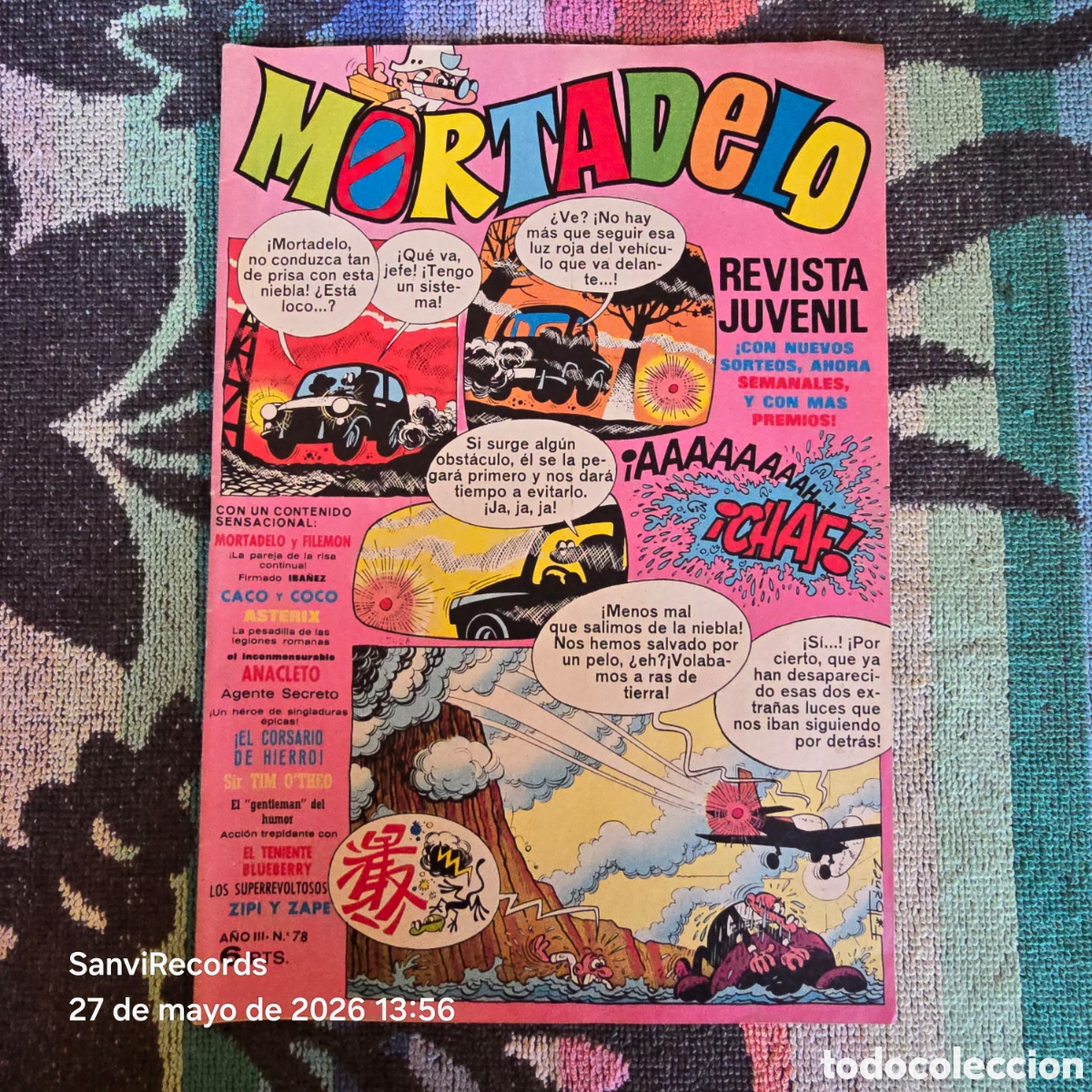 Tebeos: MORTADELO, REVISTA JUVENIL 78 (A&Ntilde;O III) (BRUGUERA)