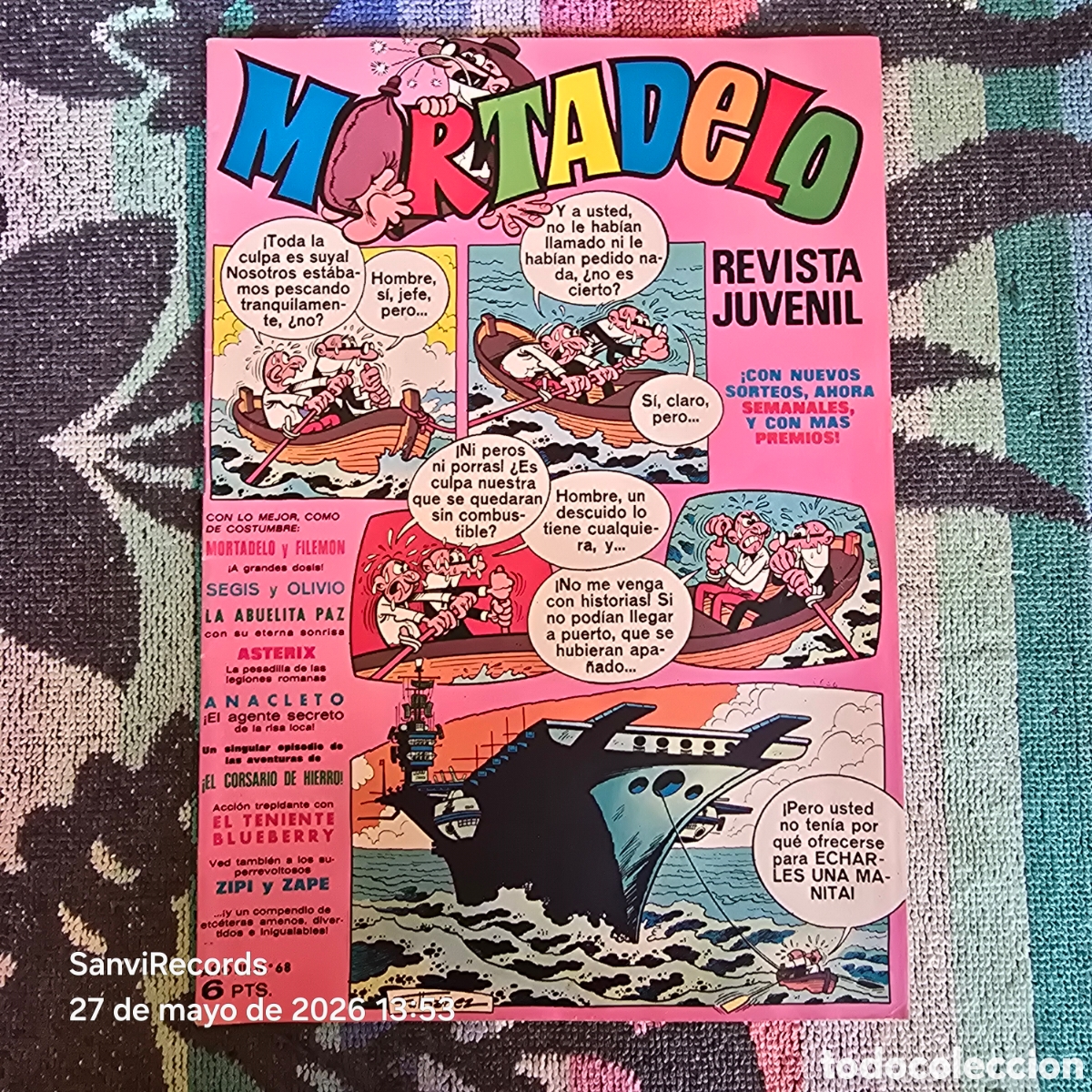 Tebeos: MORTADELO, REVISTA JUVENIL 68 (A&Ntilde;O III) (BRUGUERA)