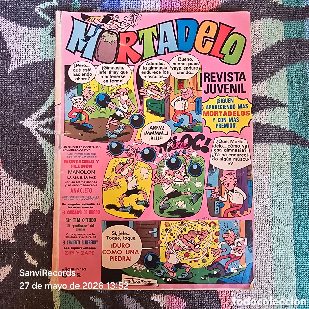 Tebeos: MORTADELO, REVISTA JUVENIL 62 (A&Ntilde;O III) (BRUGUERA)