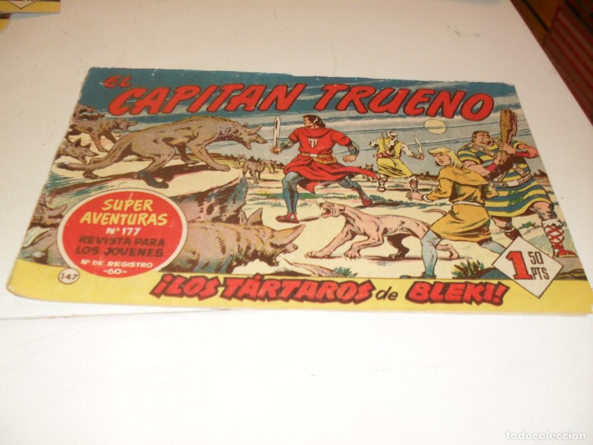 Tebeos: EL CAPITAN TRUENO,(ORIGINAL) N&ordm; 147,LOS TARTAROS DE BLEK&iexcl;&iexcl;,DE V.MORA,DE 618.BRUGUERA,1956