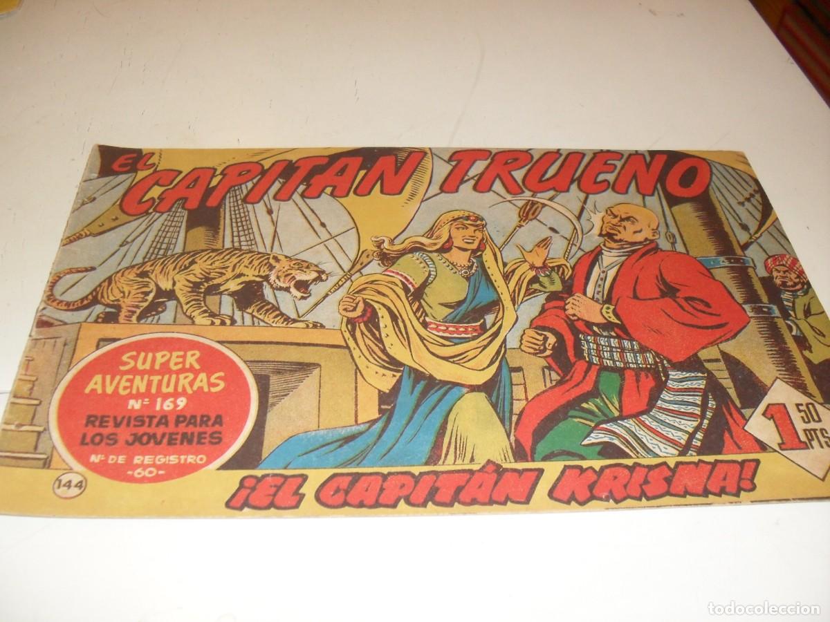 Tebeos: EL CAPITAN TRUENO,(ORIGINAL) N&ordm; 144,EL CAPITAN KRISNA&iexcl;&iexcl;,DE V.MORA,DE 618.BRUGUERA,1956