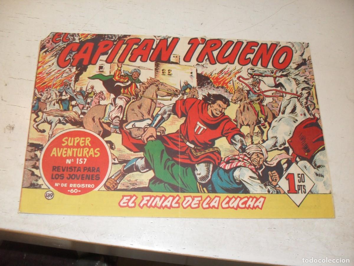 Tebeos: EL CAPITAN TRUENO,(ORIGINAL) N&ordm; 139,EL FINAL DE LA LUCHA&iexcl;&iexcl;,DE V.MORA,DE 618.BRUGUERA,1956